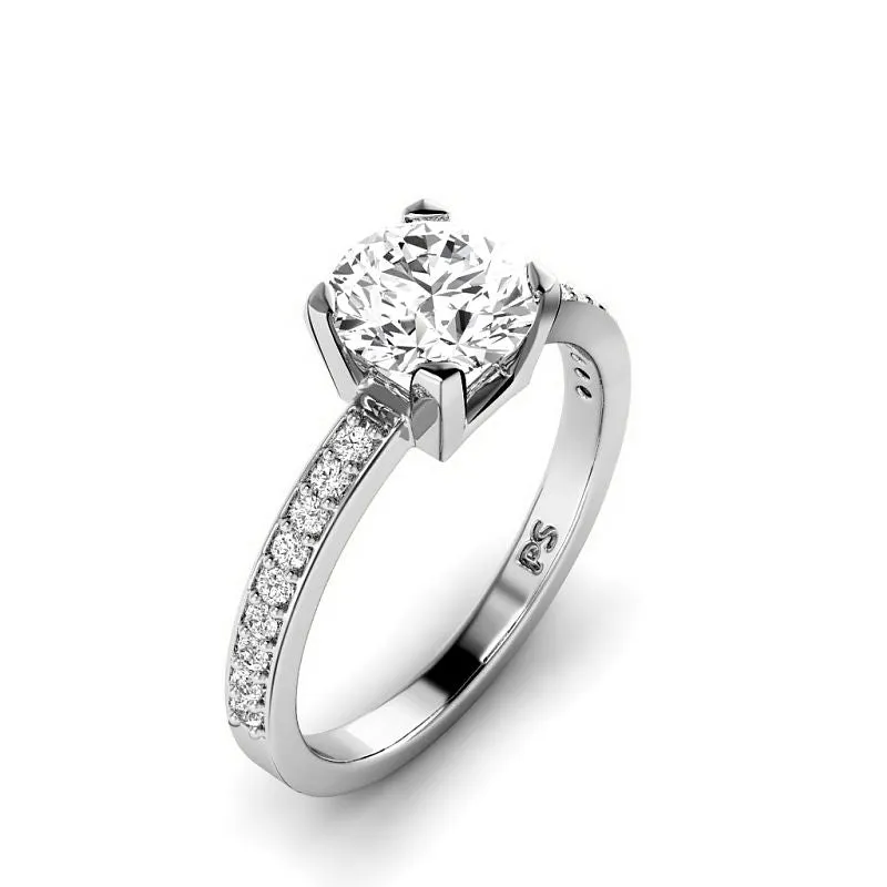 0.65-3.15 CT Round Cut Lab Grown Diamonds - Engagement Ring