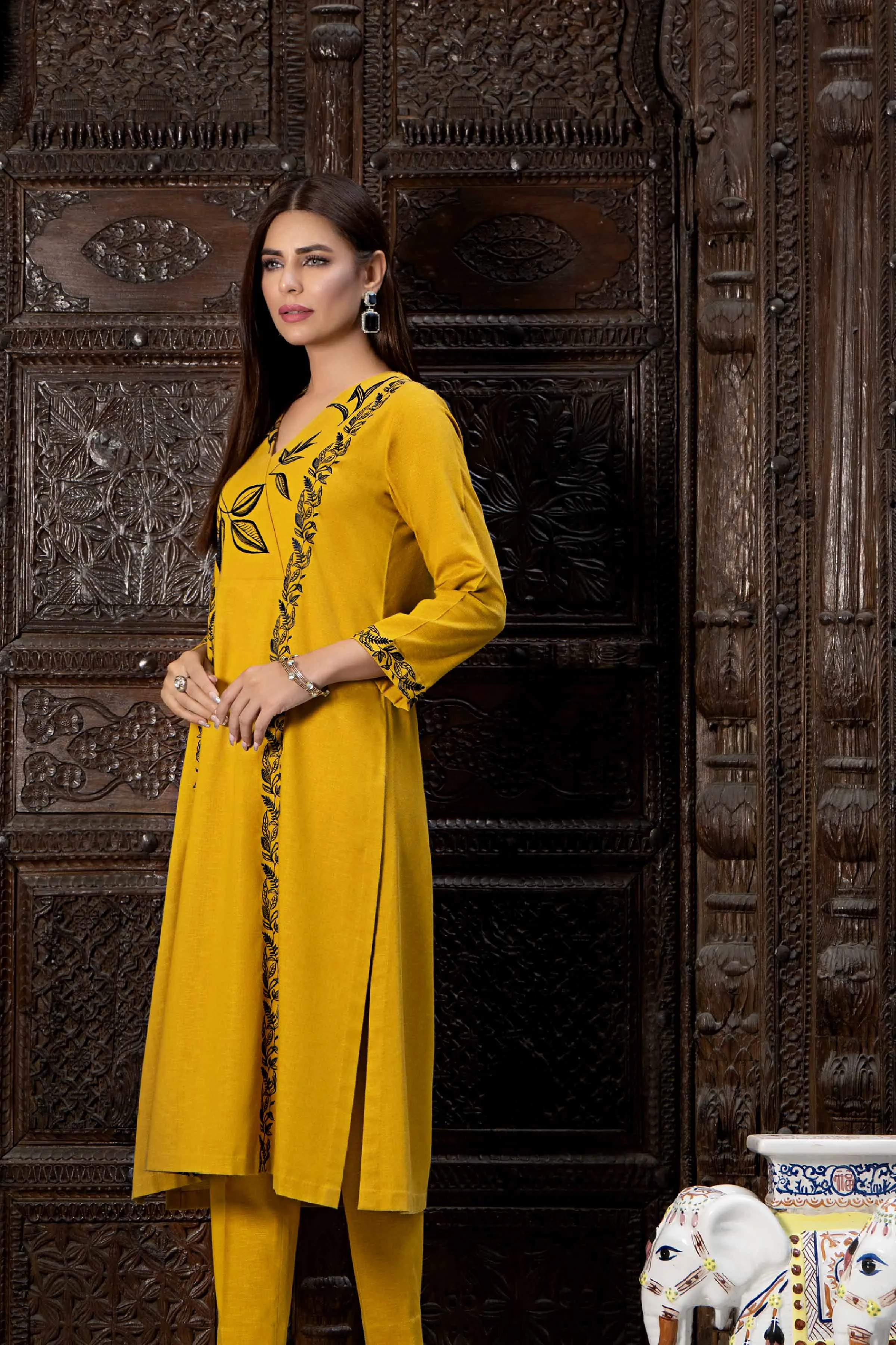 2 Piece - Embroidered Suit - KFW23-15