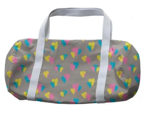 80s Hearts Duffle Bag