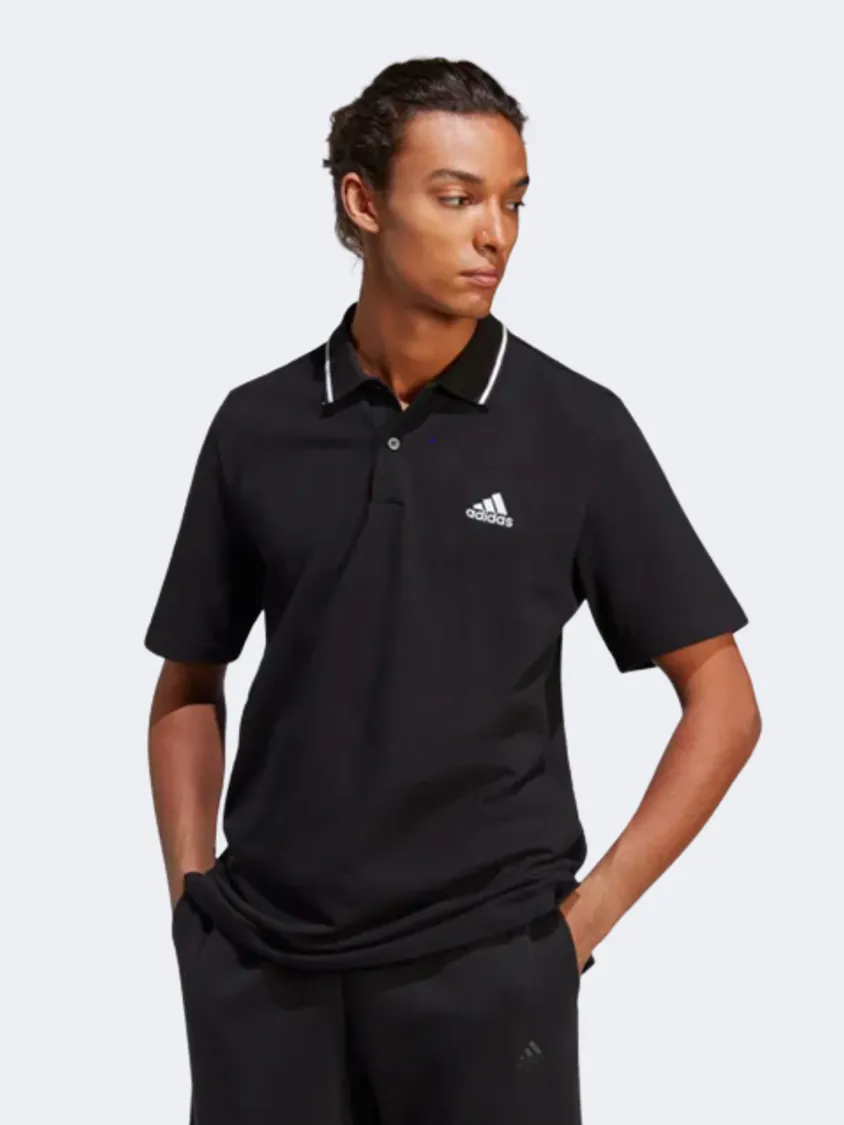 Adidas Essentials Piqu&#233; Men Sportswear Polo Short Sleeve Black