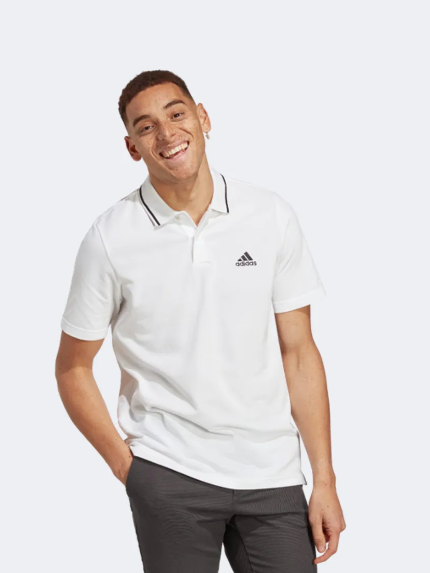 Adidas Essentials Piqu&#233; Men Sportswear Polo Short Sleeve White