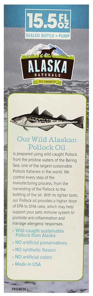 Alaska Naturals Wild Alaskan Pollock Oil for Dogs