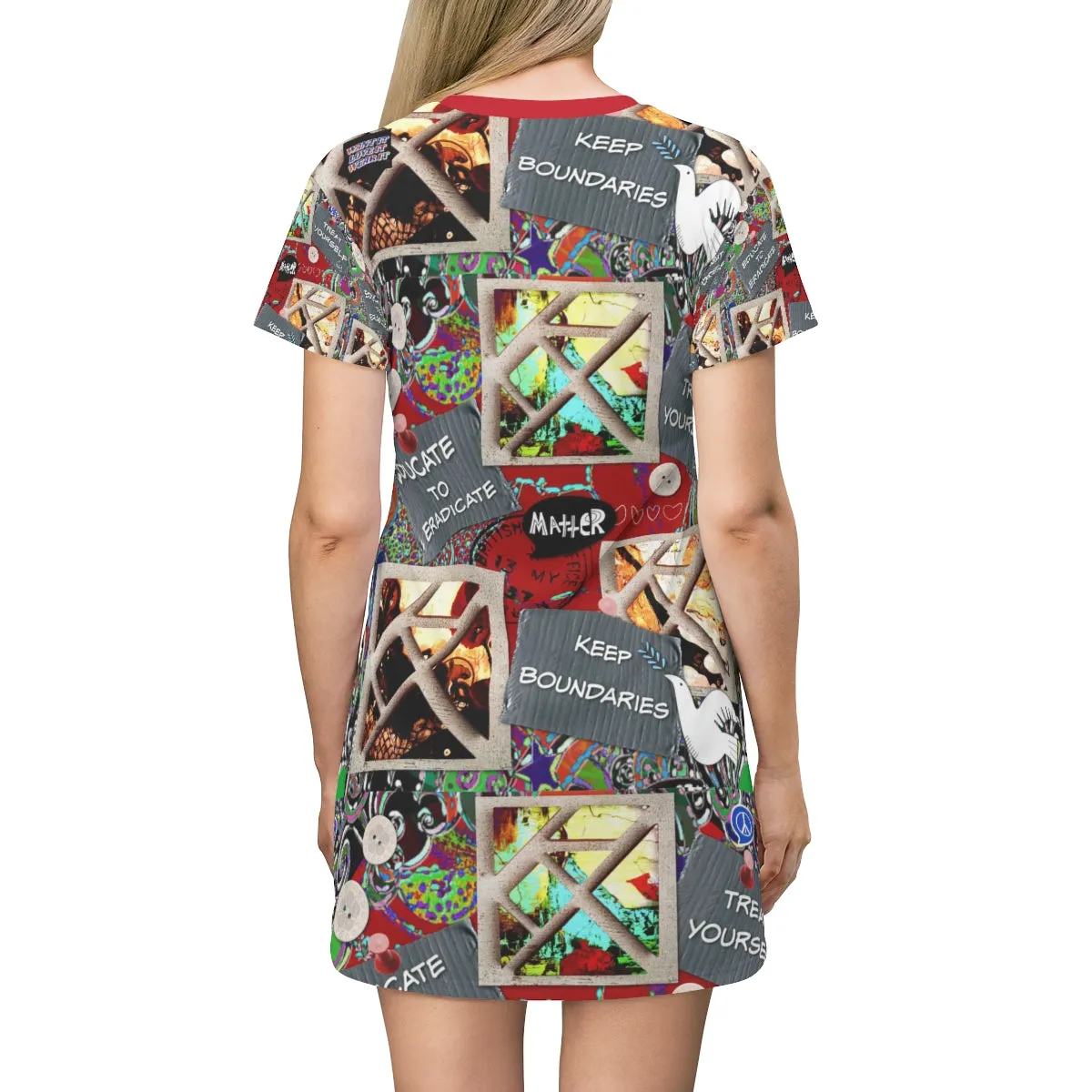 All Over Print T-Shirt Dress TIPS 4 LIFE