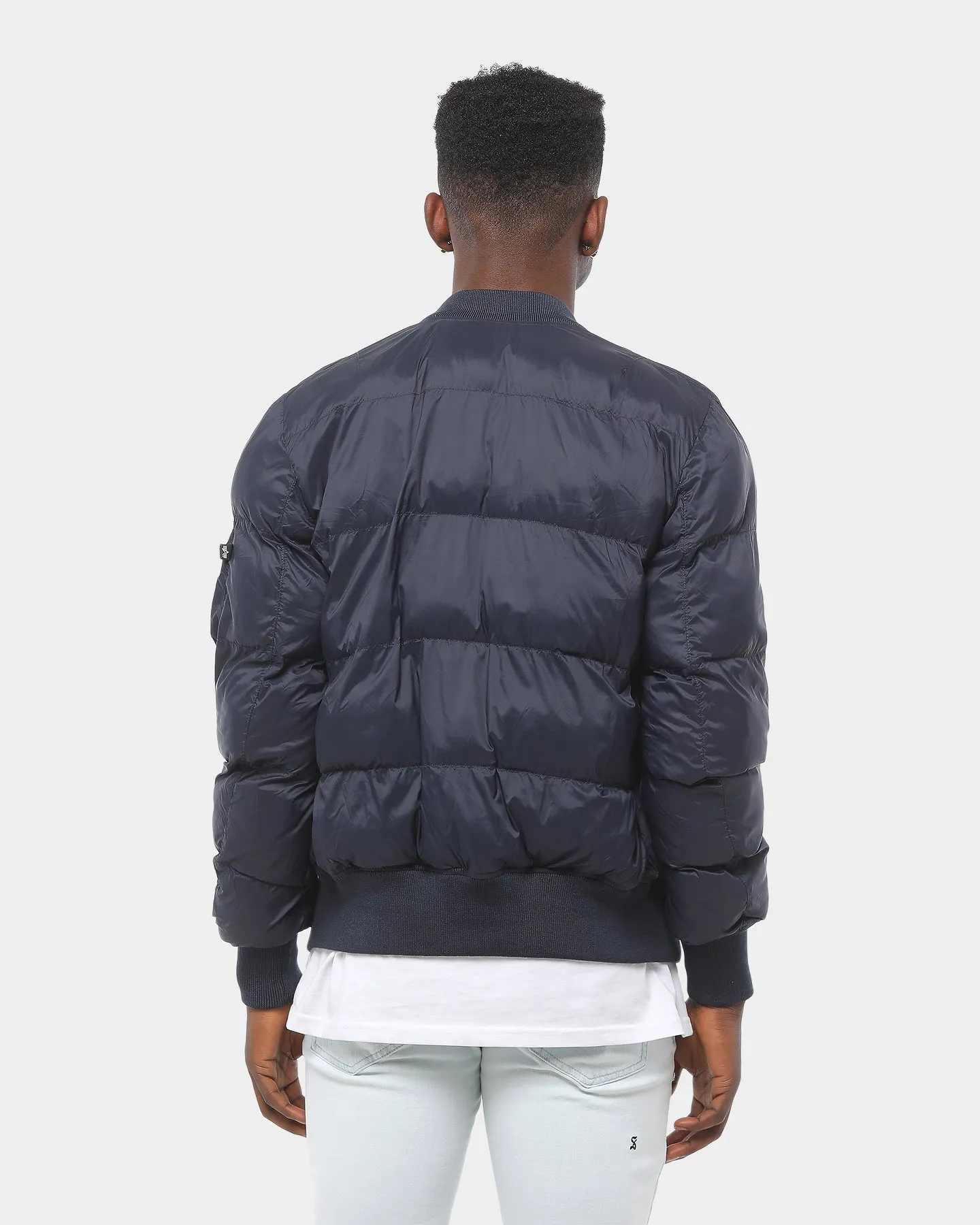 Alpha Industries MA-1 Echo Flight Puffer Jacket Blue