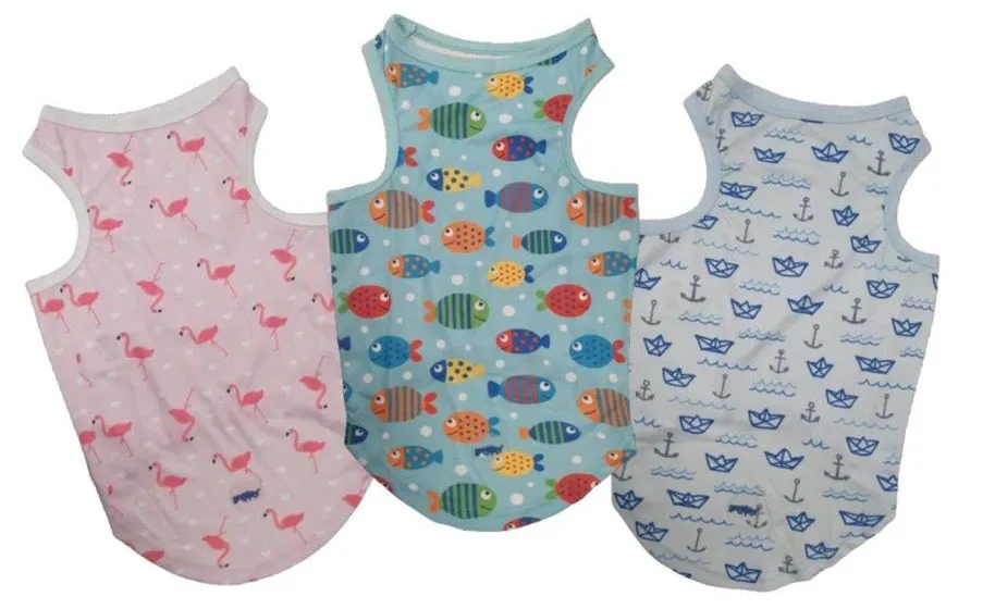 Animate - Pet Cooling Vest - Fish - Small - 28cm (Chest: 44cm, Neck: 29cm)