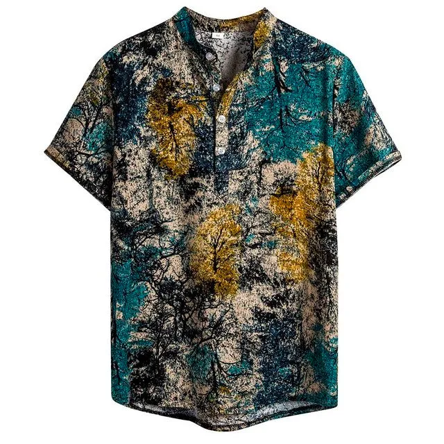 Antonios Casual Hawaiian Short-Sleeve Shirt