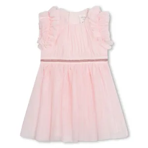 Apricot Baby Ceremony Tulle Ruffle Dress