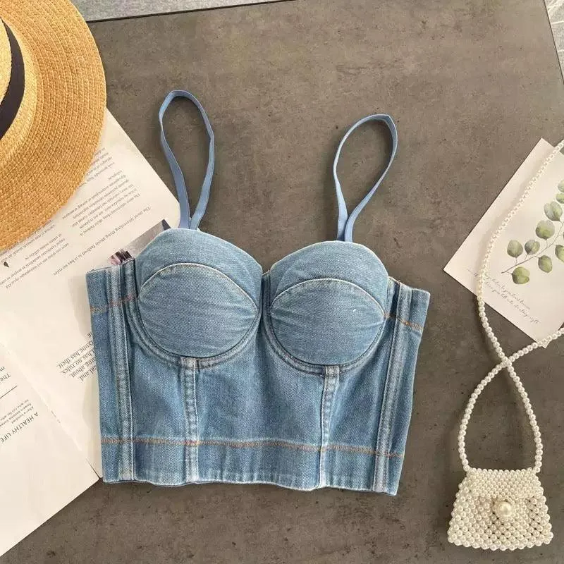 Aster Denim Bustier