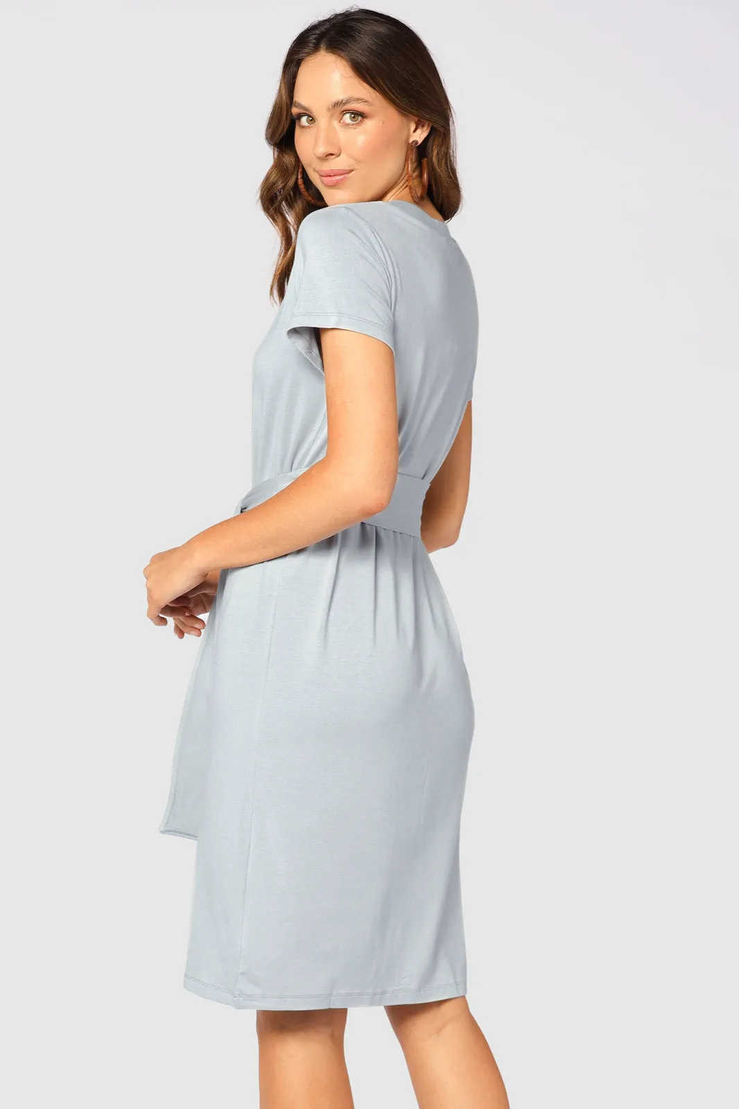 Bamboo T-Shirt Dress - Blue Haze