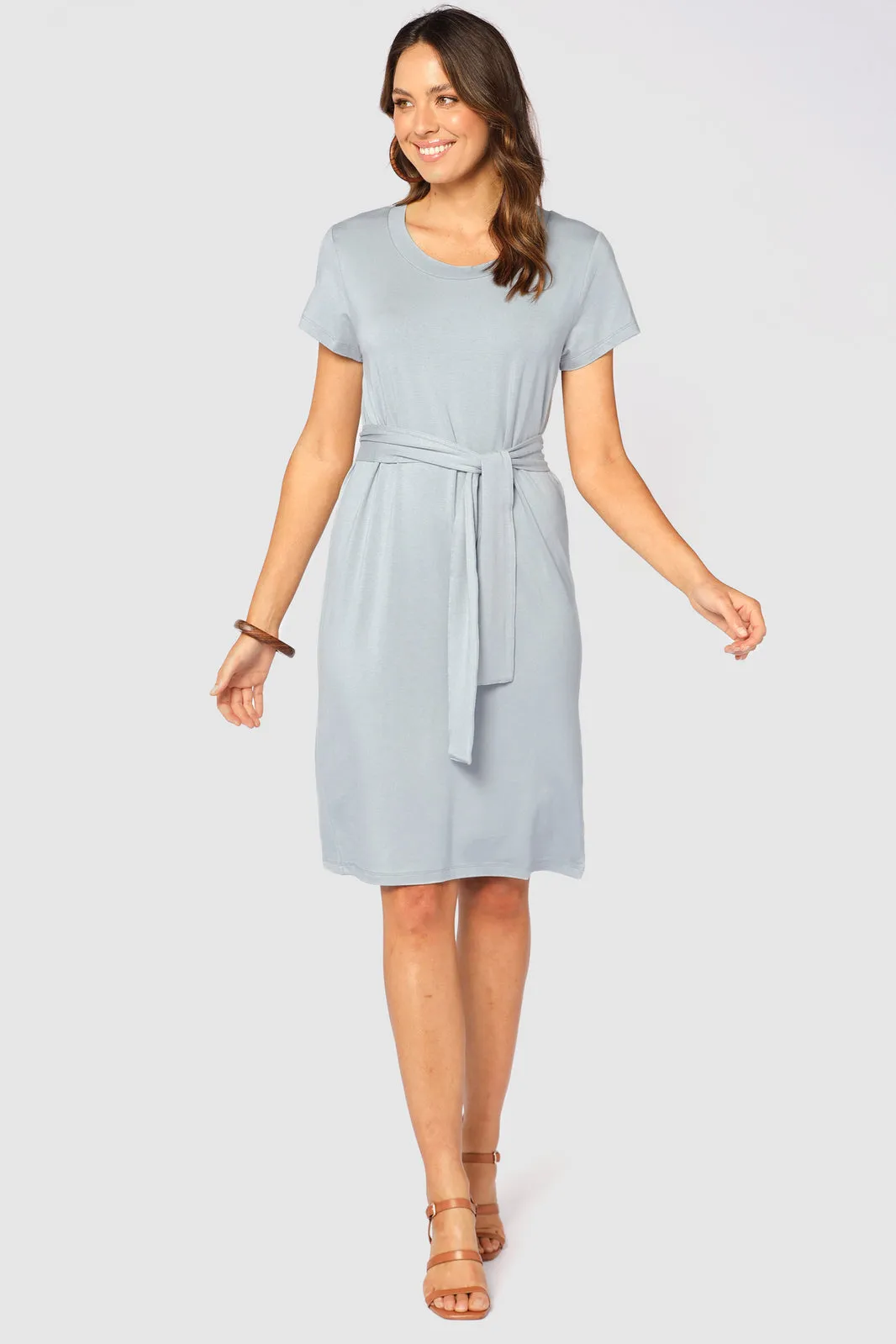 Bamboo T-Shirt Dress - Blue Haze