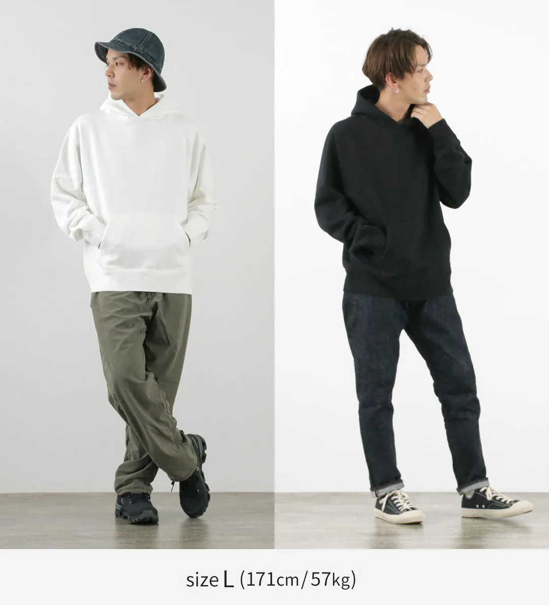 BARNS / Loopwheel wide pull sweatshirt