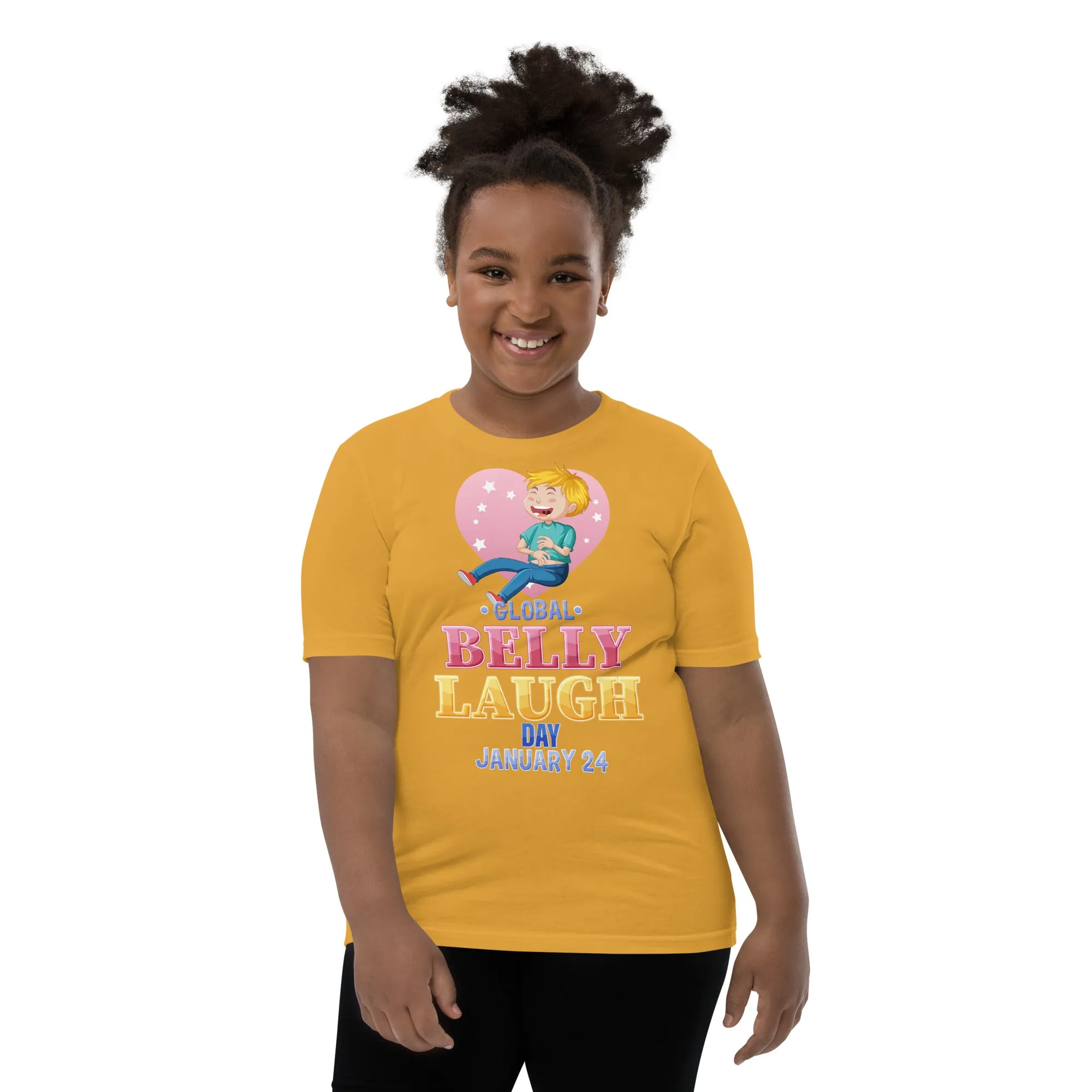 Belly Laugh Youth Short Sleeve Yellow's T-Shirt