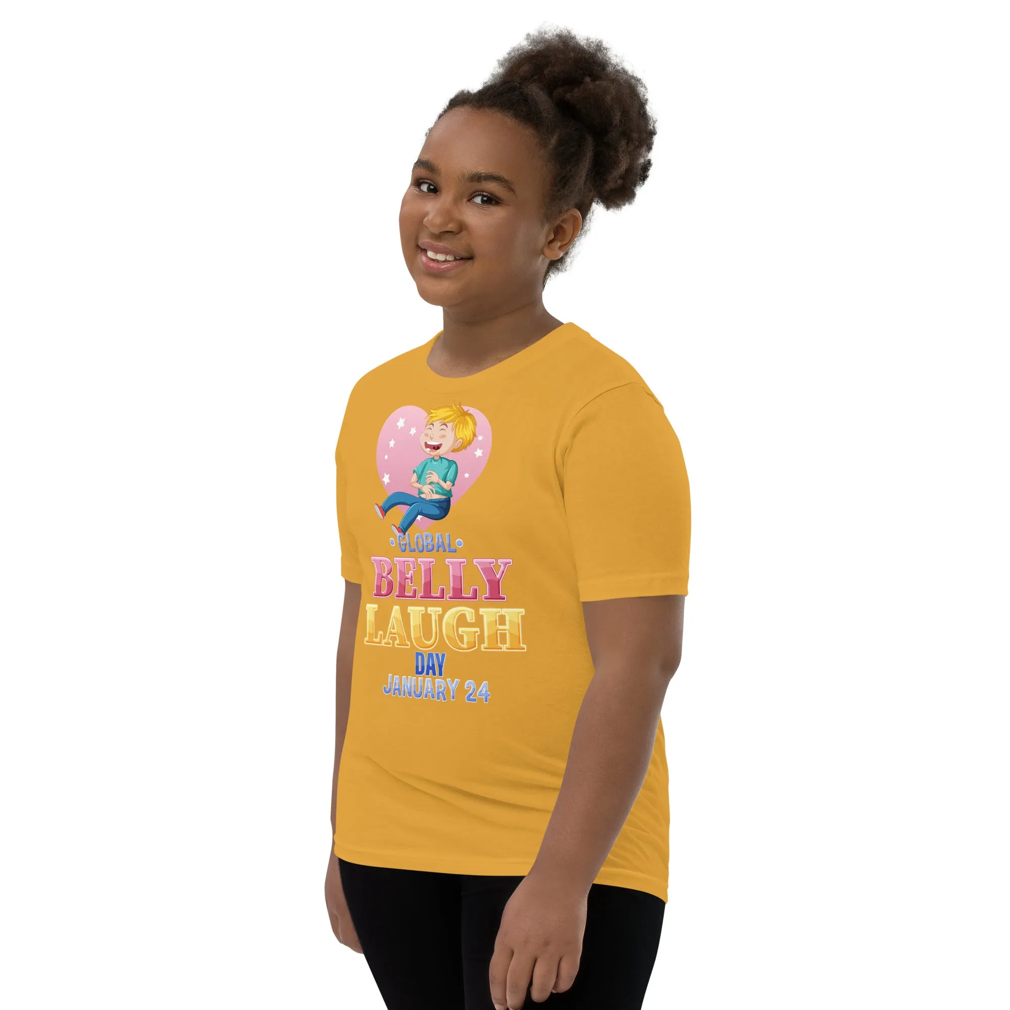 Belly Laugh Youth Short Sleeve Yellow's T-Shirt