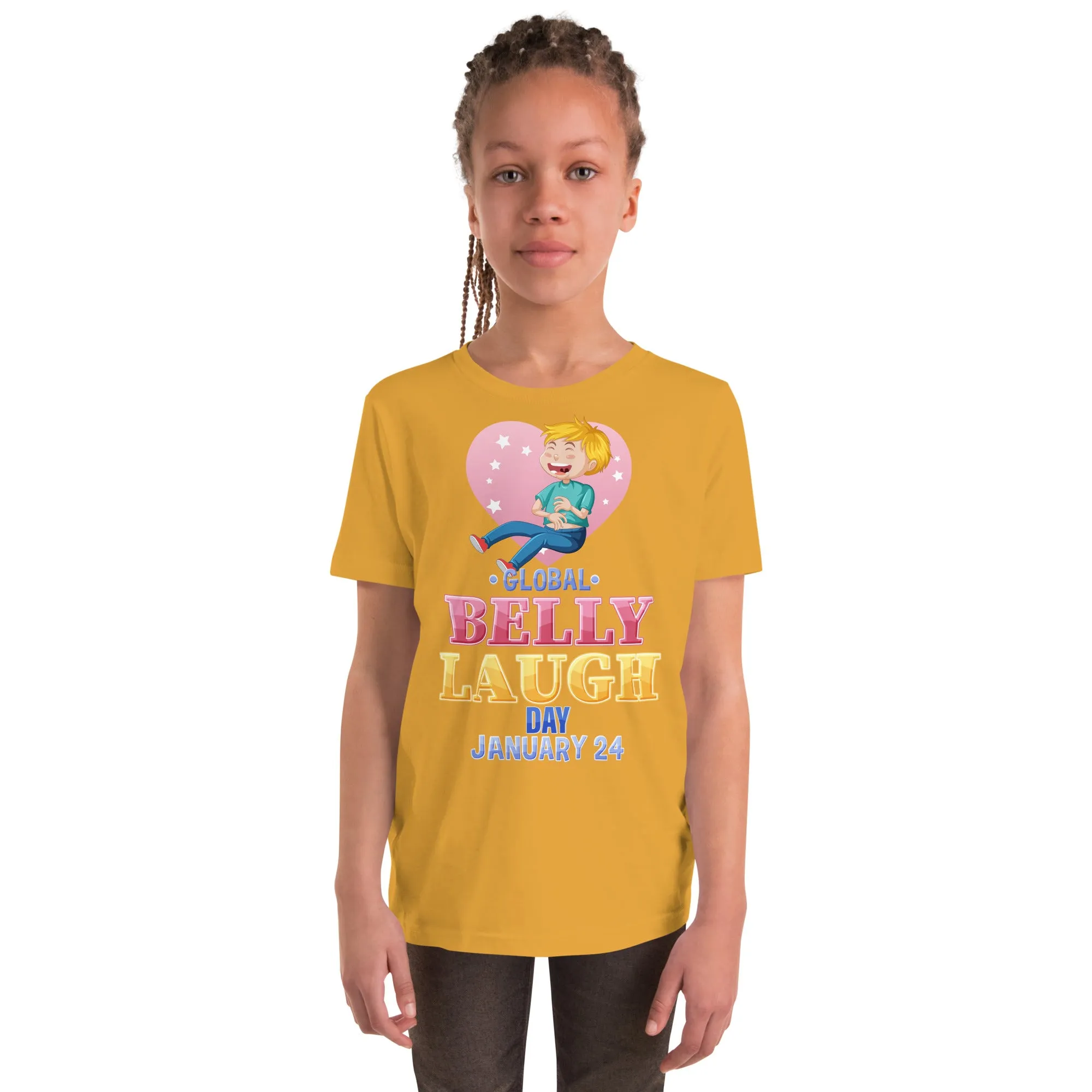 Belly Laugh Youth Short Sleeve Yellow's T-Shirt