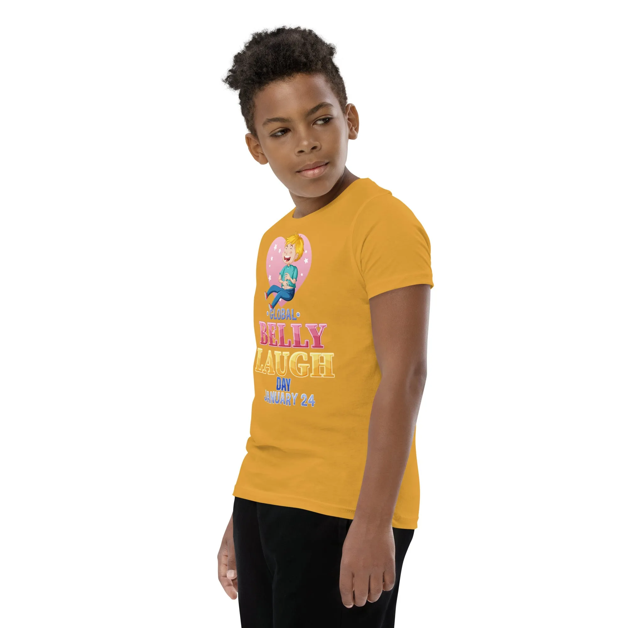 Belly Laugh Youth Short Sleeve Yellow's T-Shirt