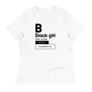 Black Girl Definition - Women's Short Sleeve T-Shirt