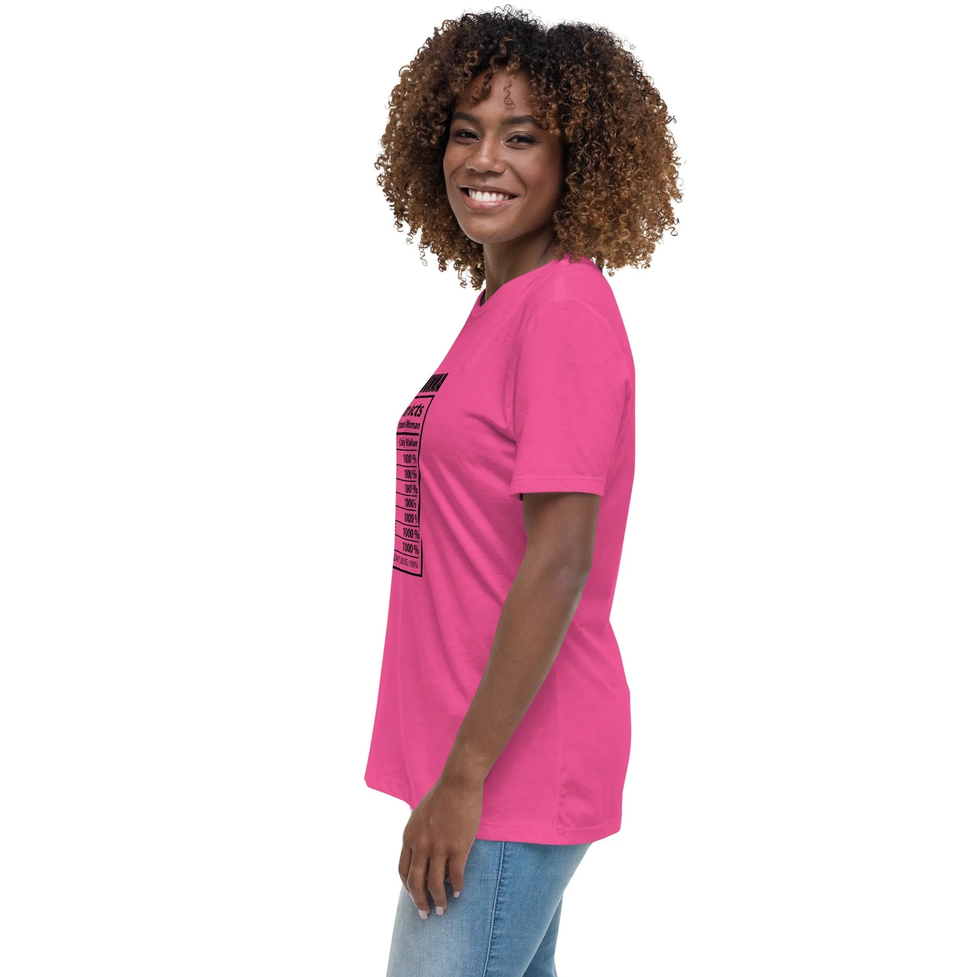 Black Momma Nutrition Facts Women's Short Sleeve T-Shirt