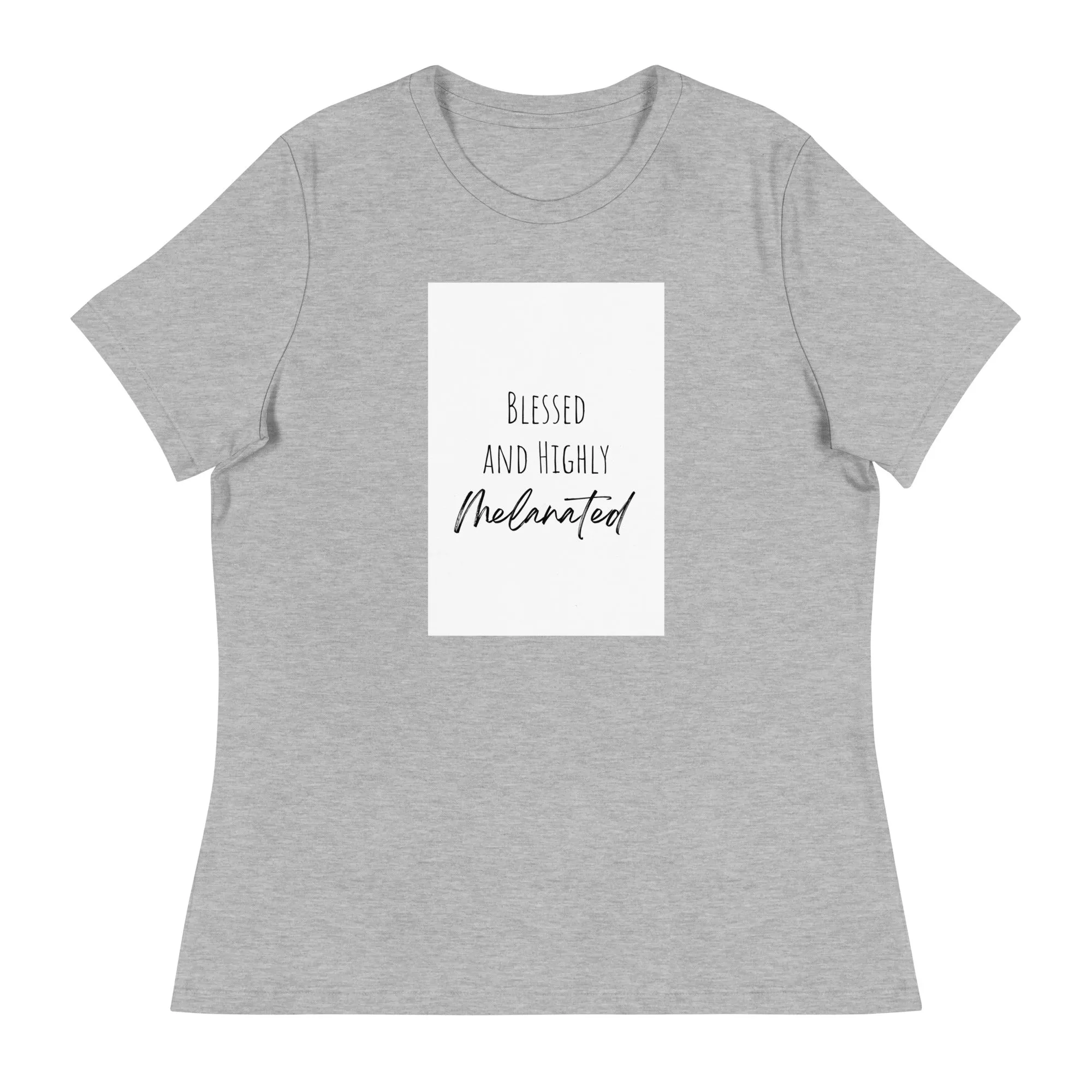 Blessed and Highly Melanated - Women's Short Sleeve T-Shirt