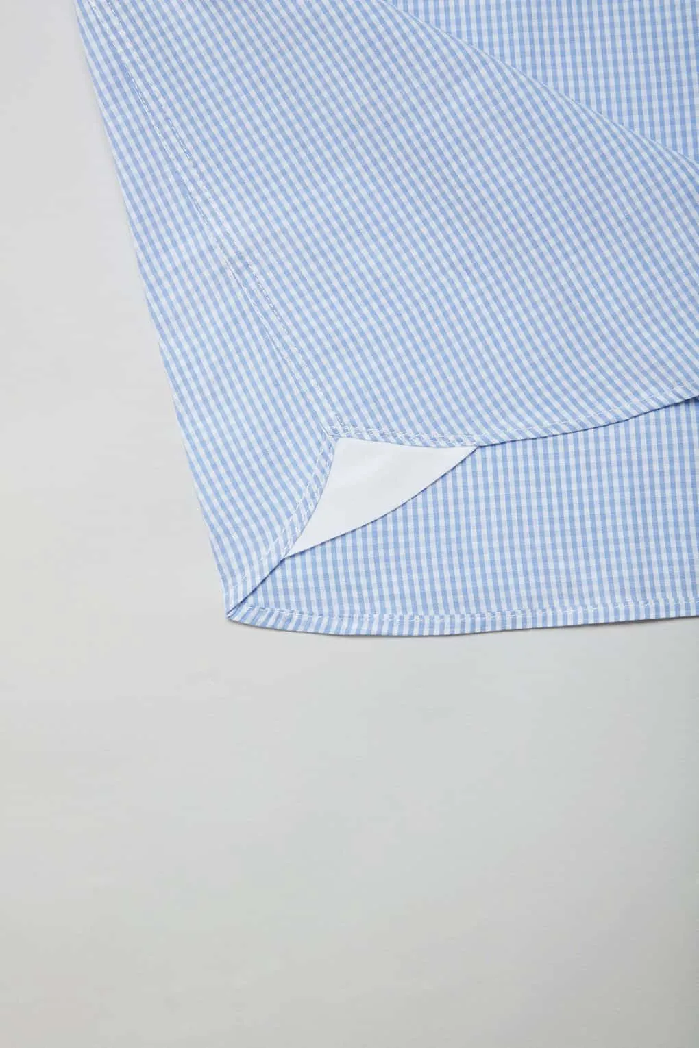 Blue Check Cotton Shirt for Men