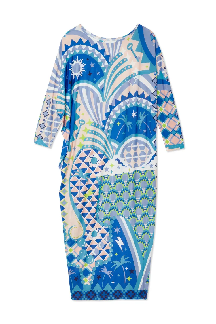 Blue Tropical Lagoon Jem Dress