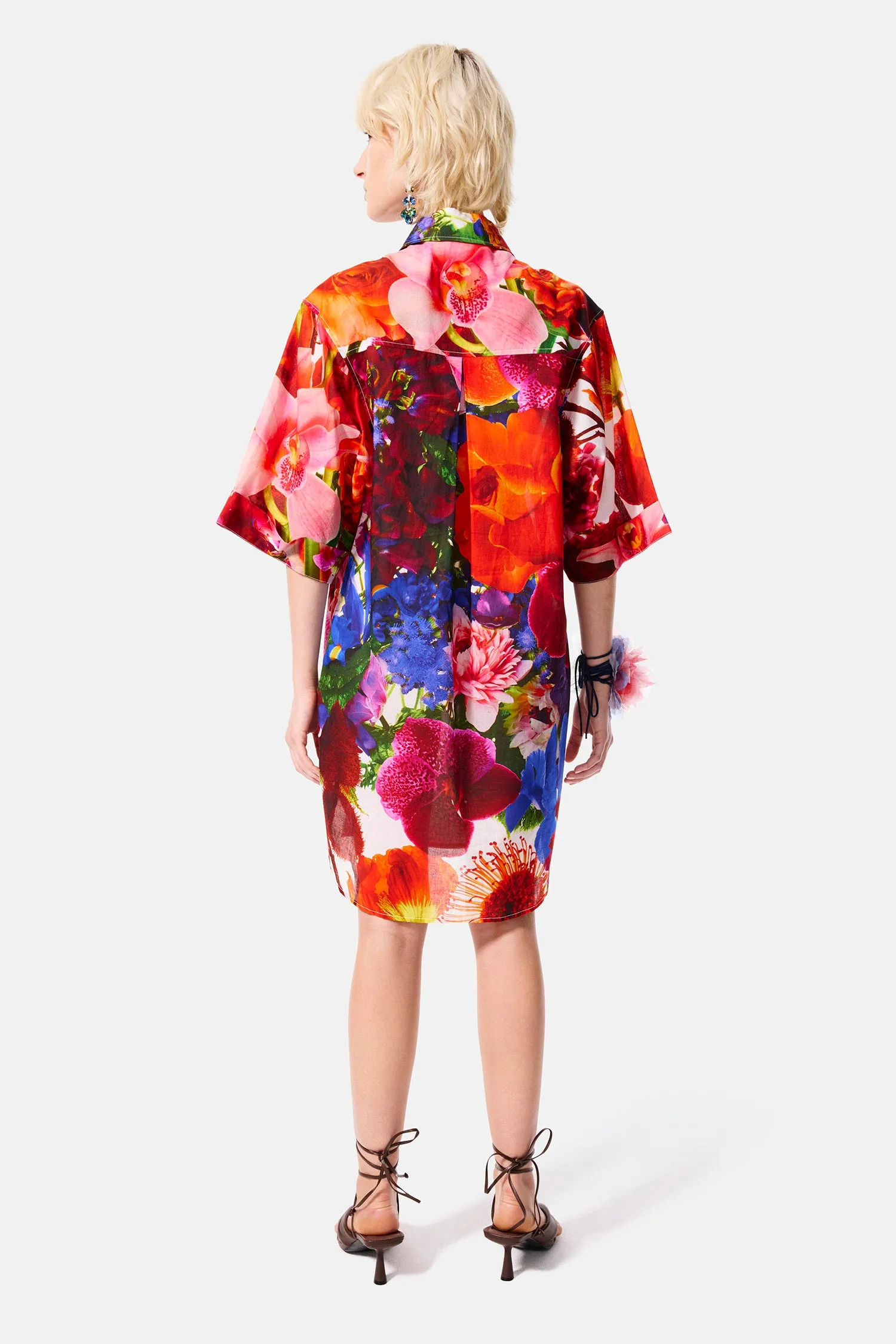 bouquet shirt dress