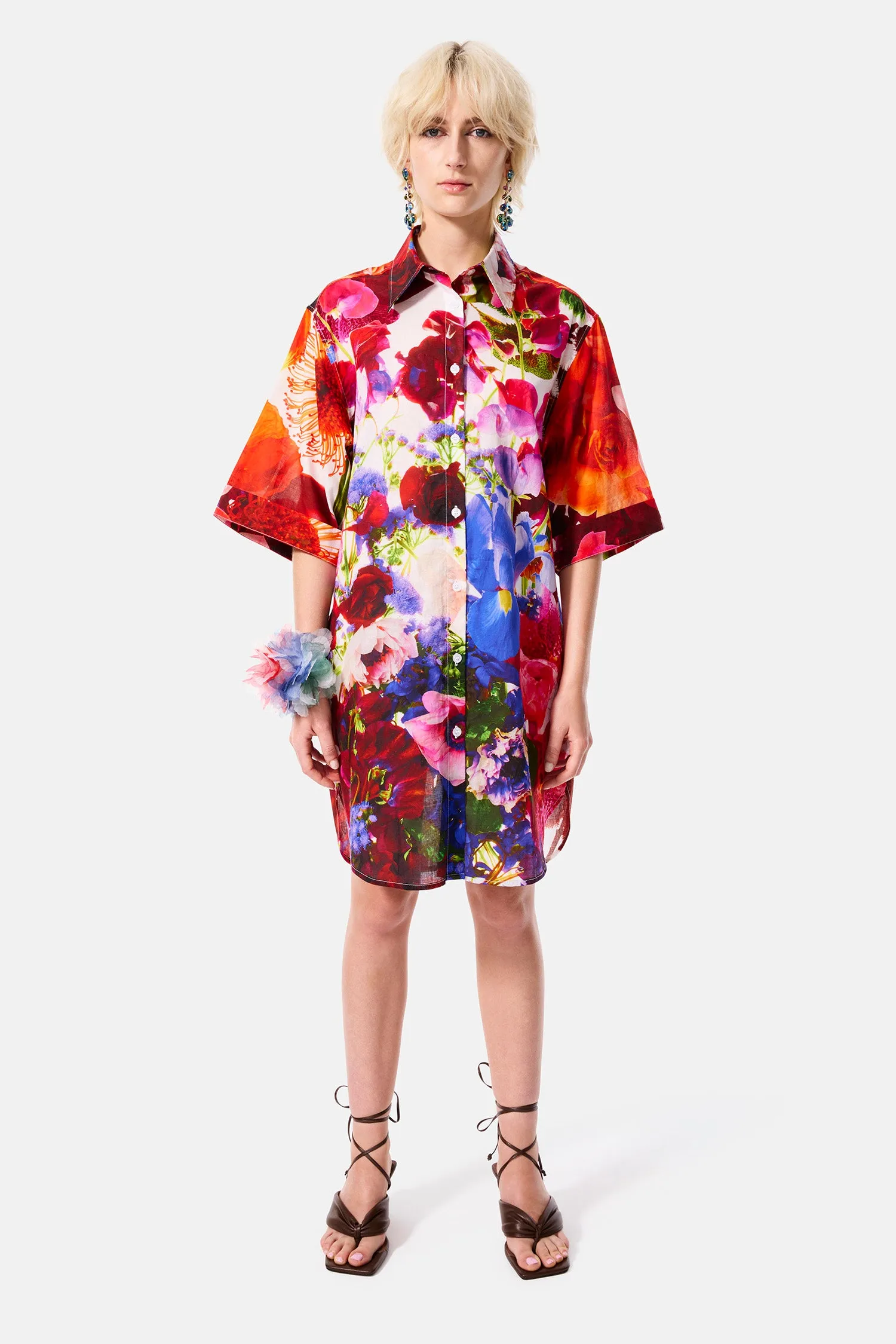 bouquet shirt dress