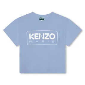 Boys Blue Kenzo Paris Logo T-Shirt