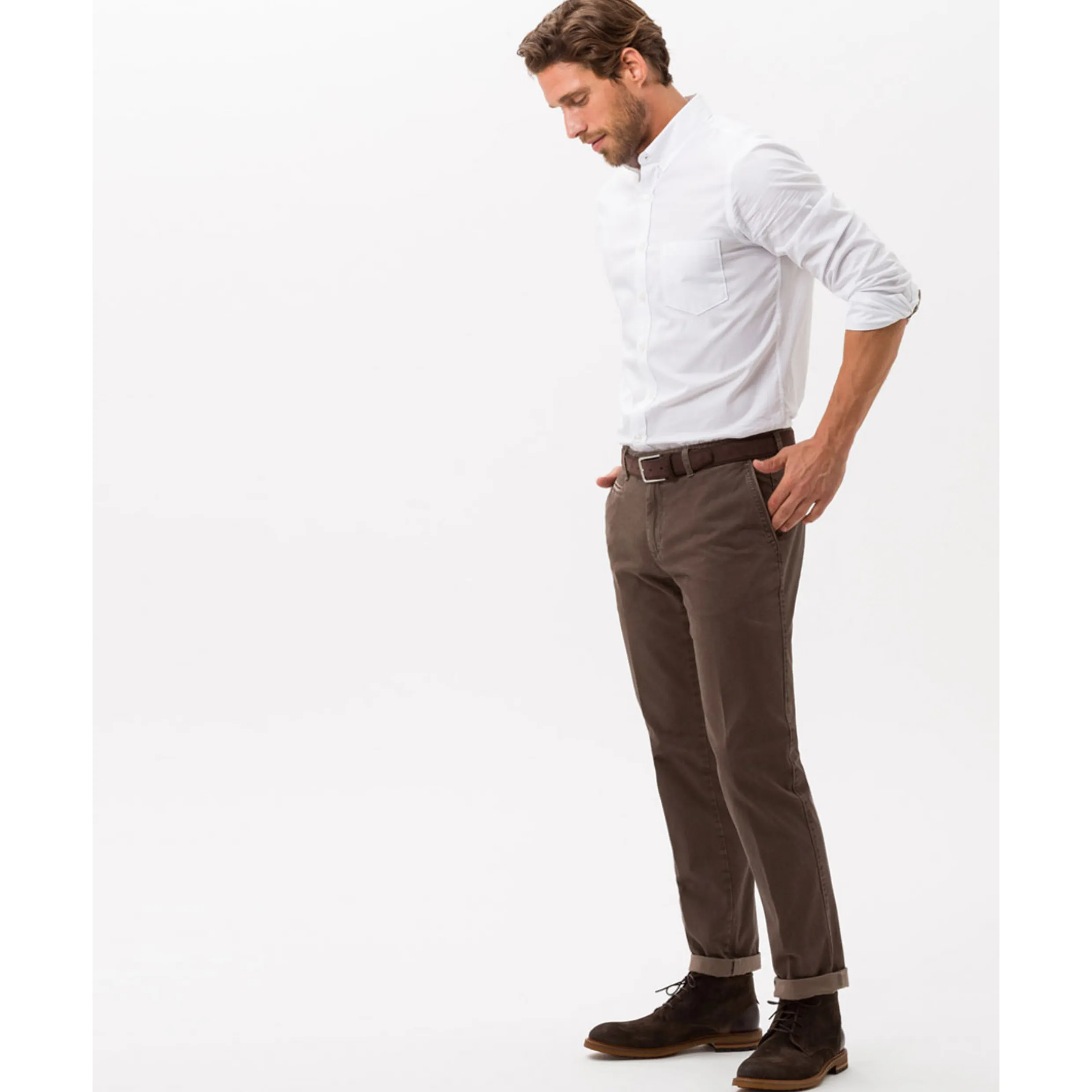 Brax Finest Pima Cotton Chinos Everest C 83-1447 - Nut