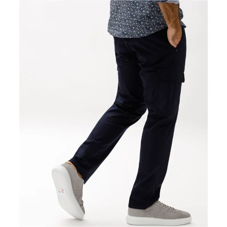 Brax Hi-FLEX: Slim Cargo Combat Chinos 84-1557 Navy