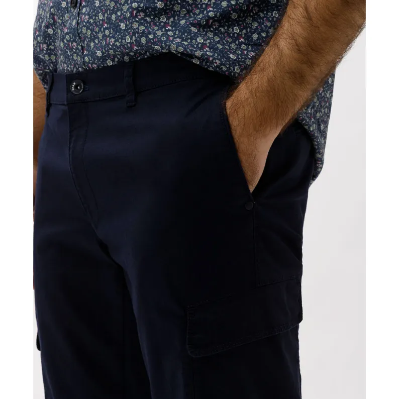 Brax Hi-FLEX: Slim Cargo Combat Chinos 84-1557 Navy