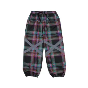 BSR POT-X REFLECTIVE JOGGER PANTS PURPLE CHECK