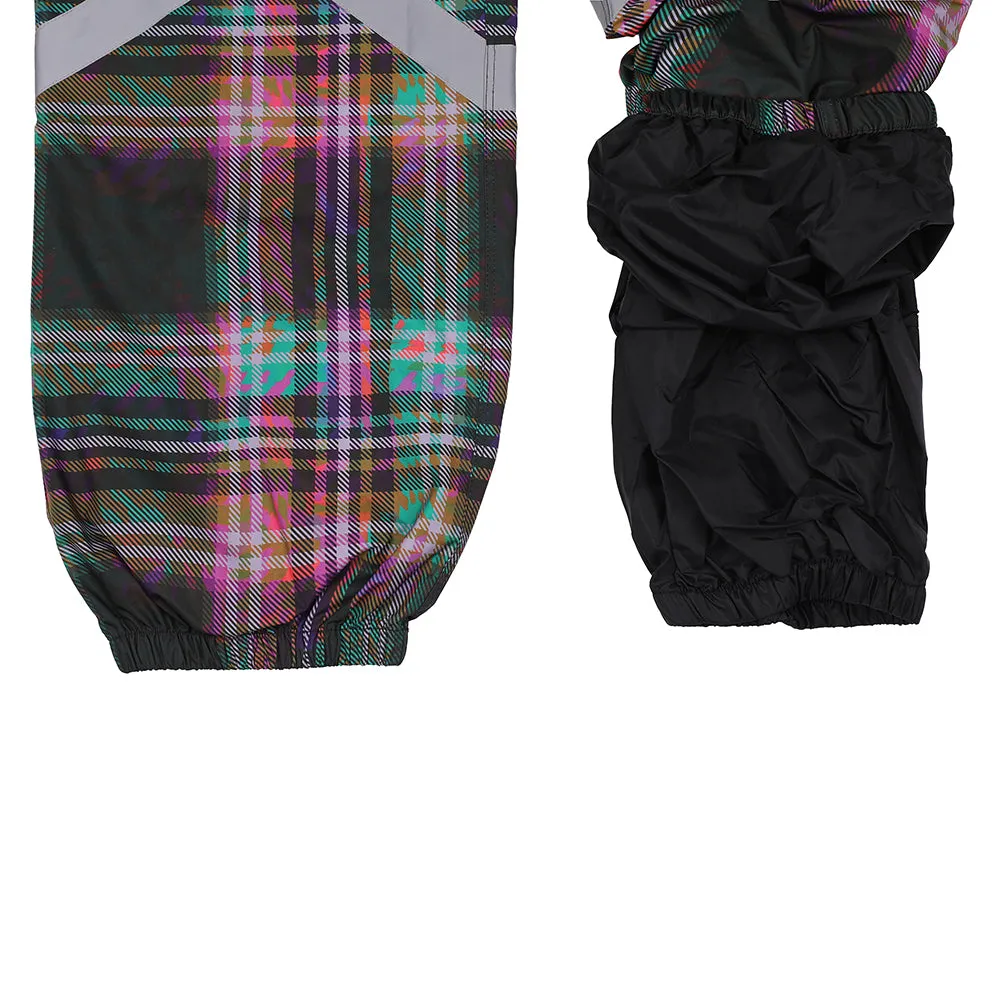 BSR POT-X REFLECTIVE JOGGER PANTS PURPLE CHECK