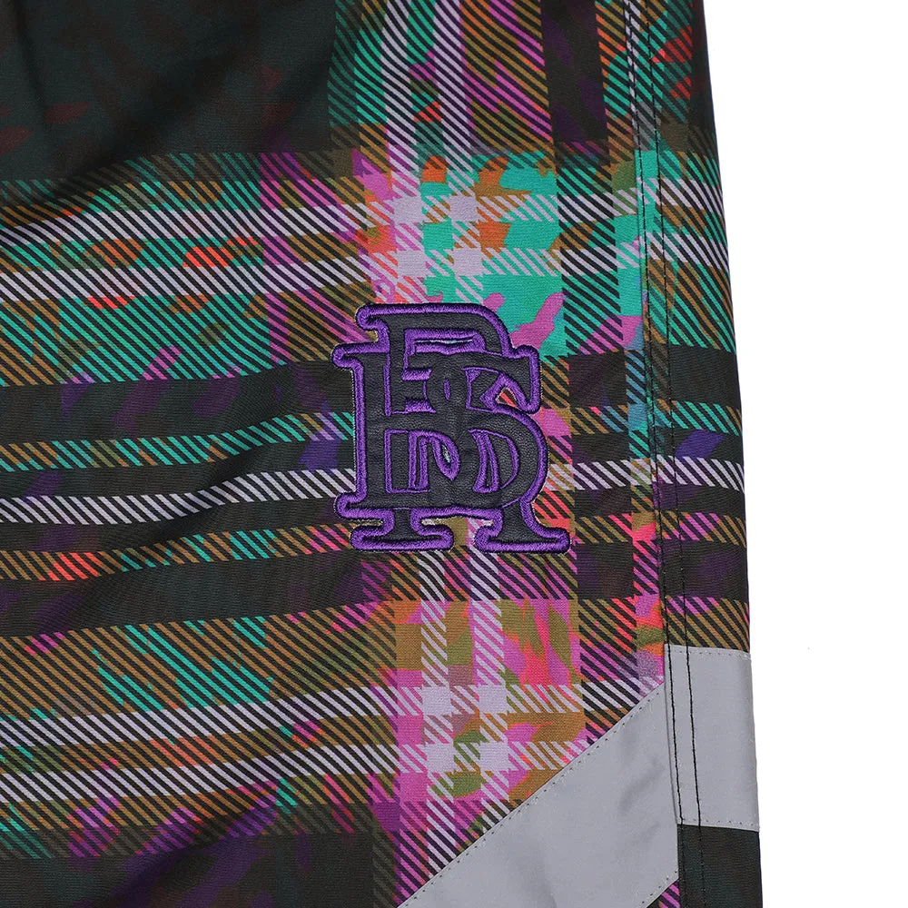 BSR POT-X REFLECTIVE JOGGER PANTS PURPLE CHECK