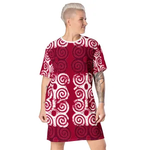 Bubalapa Spiral Batik T-shirt dress