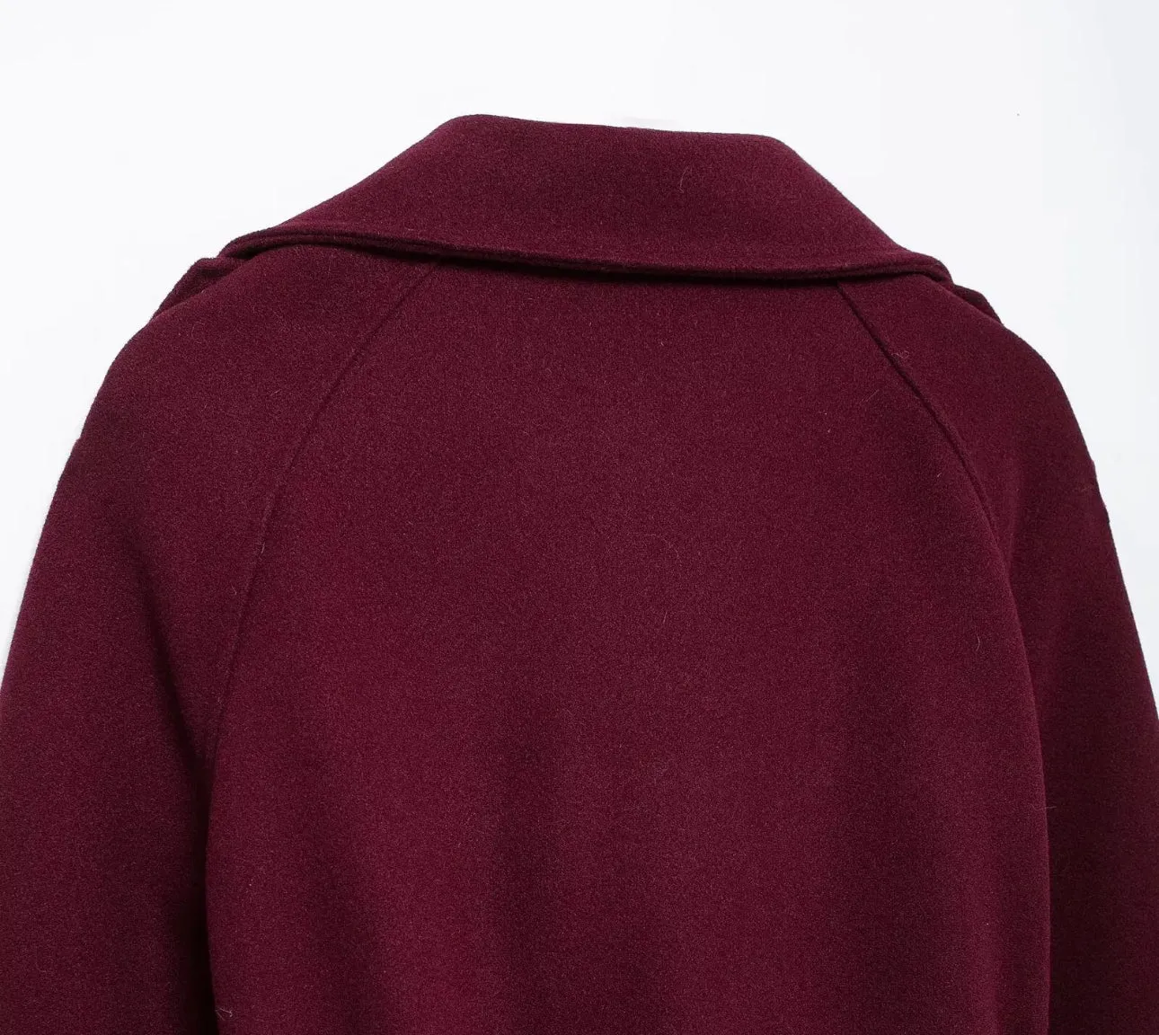 Burgandy luxury medí coat