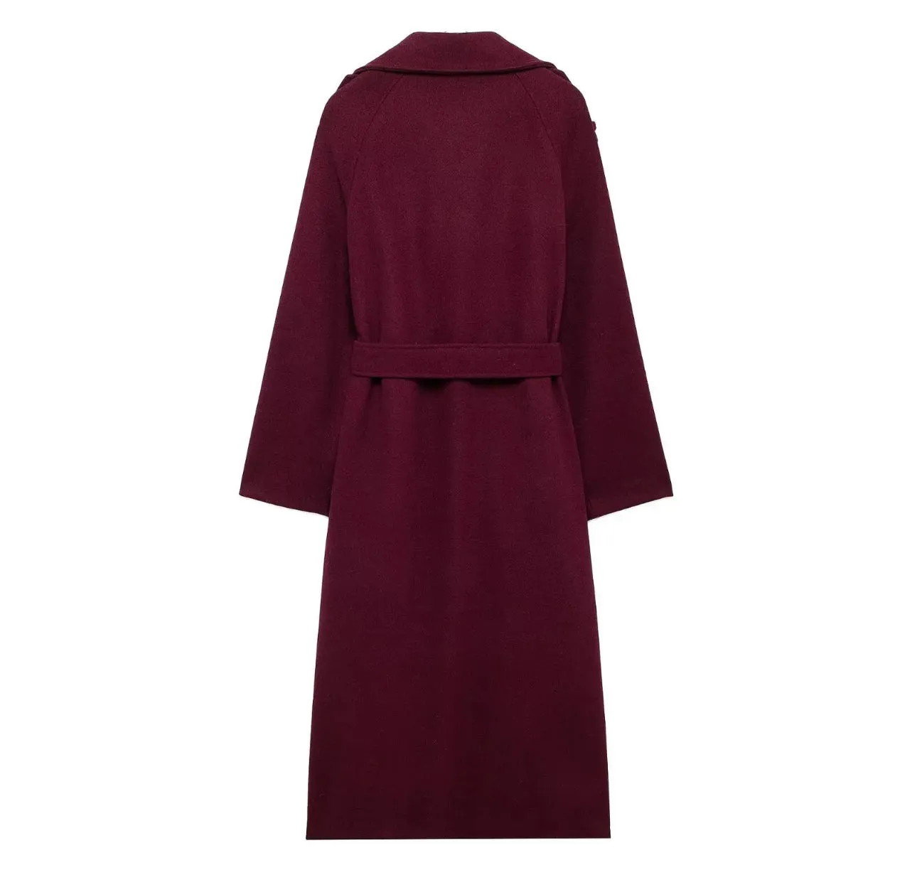 Burgandy luxury medí coat