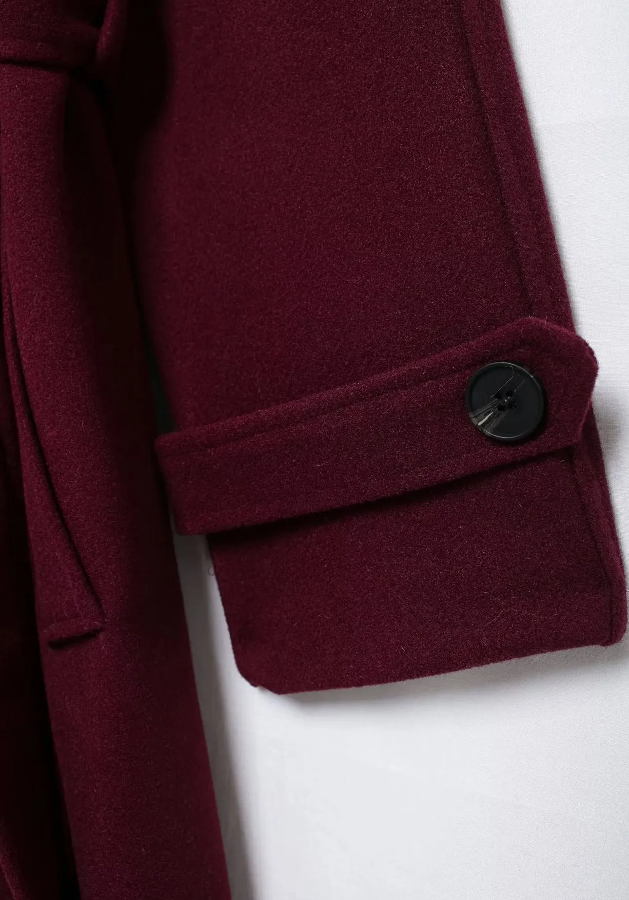 Burgandy luxury medí coat