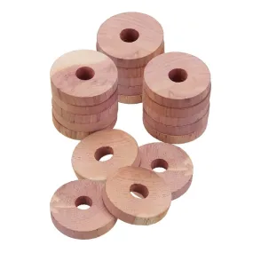 Cedar Coat Hanger Rings 20 Pack