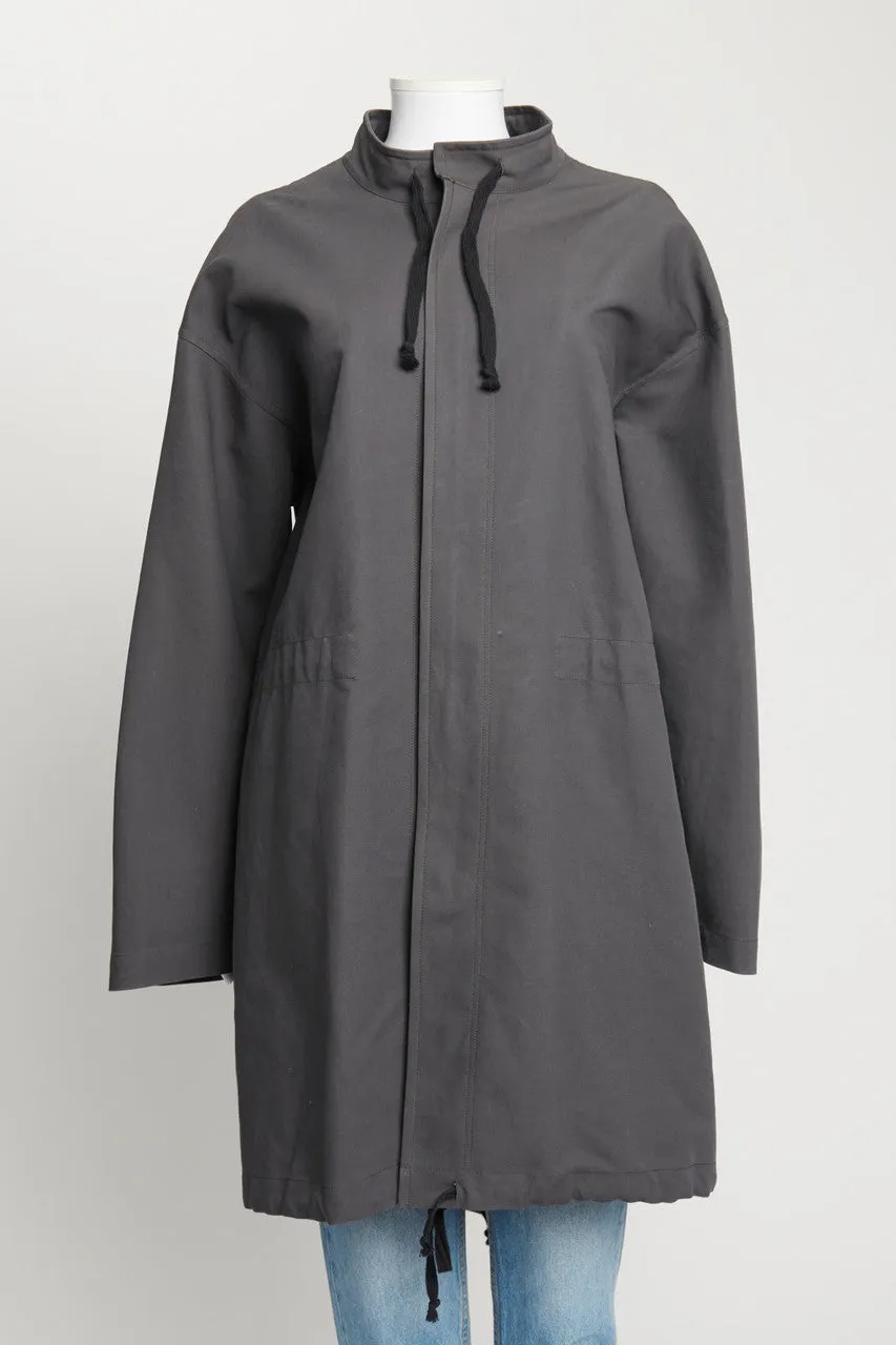 Charcoal Grey A-Line Preowned Parka