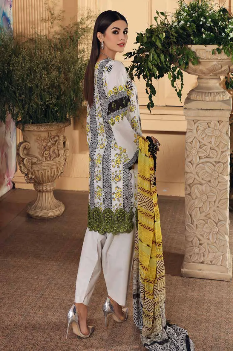 Charizma Infinity Edition 3 · Embroidered Lawn With Chiffon Dupatta – CIN-16