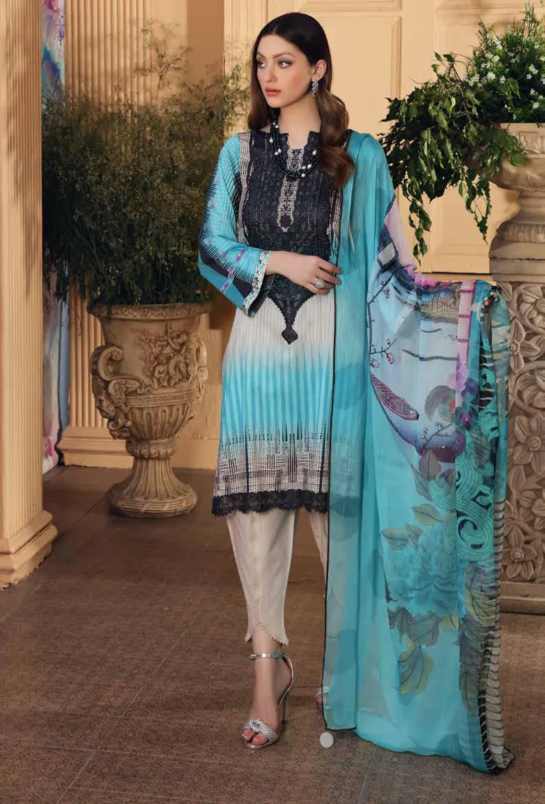 Charizma Infinity Edition 3 · Embroidered Lawn With Chiffon Dupatta – CIN-17