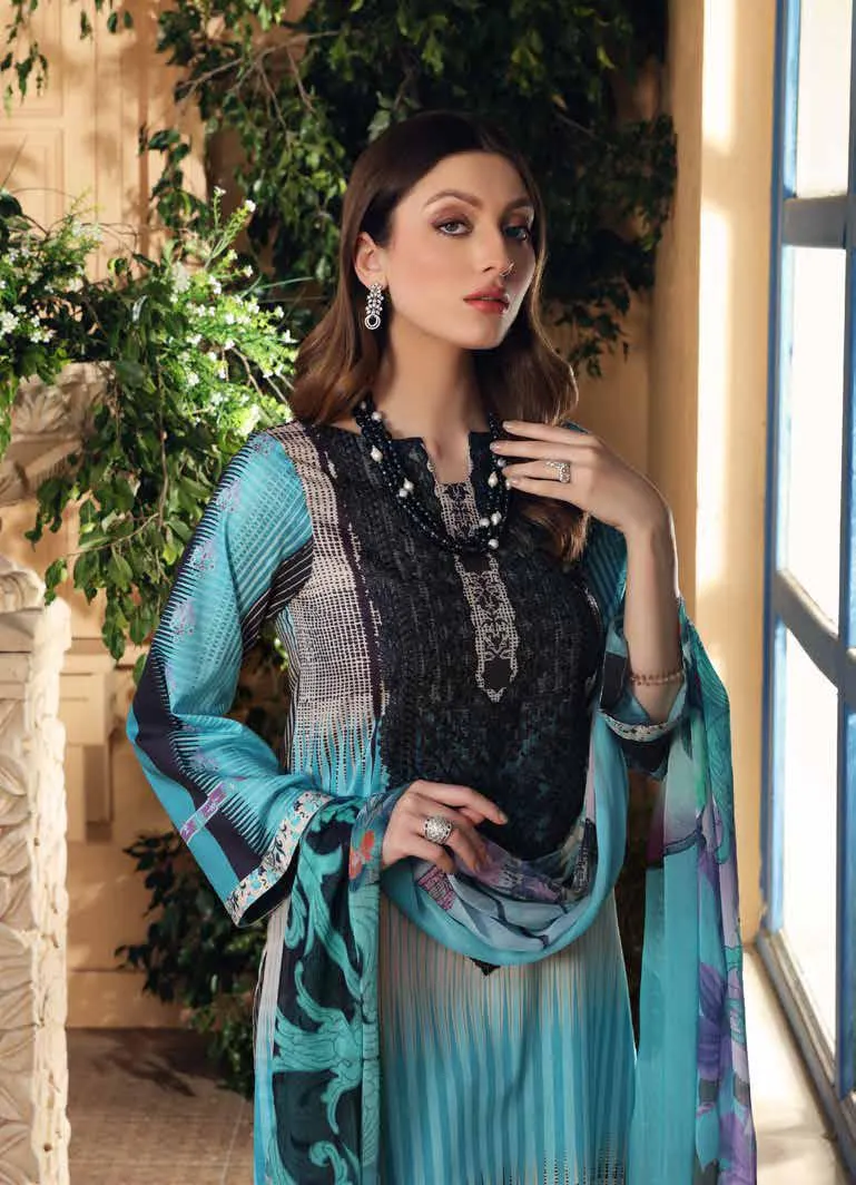 Charizma Infinity Edition 3 · Embroidered Lawn With Chiffon Dupatta – CIN-17