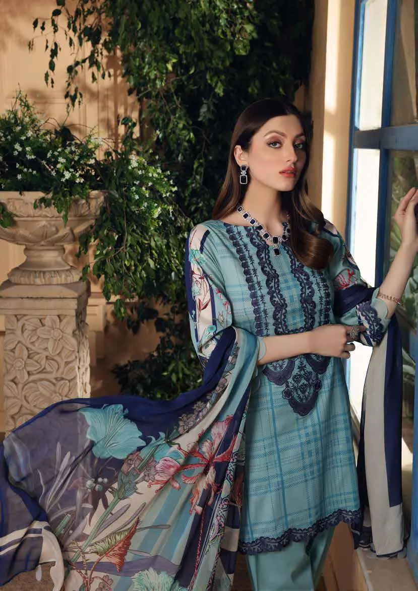 Charizma Infinity Edition 3 · Embroidered Lawn With Chiffon Dupatta – CIN-18B