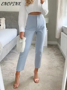 Chic Office Lady Straight Pants