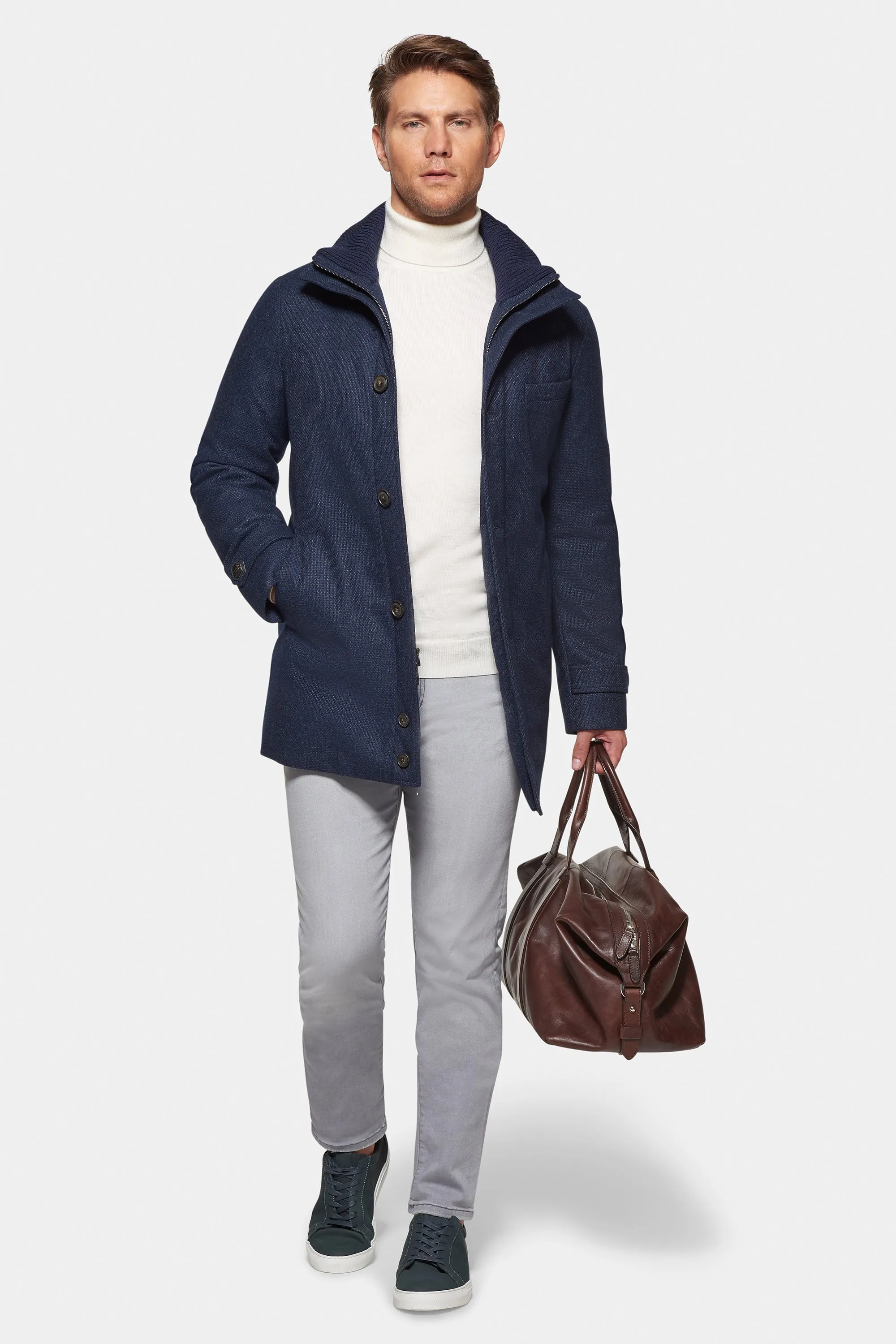 City Active Parka, Textured Blue