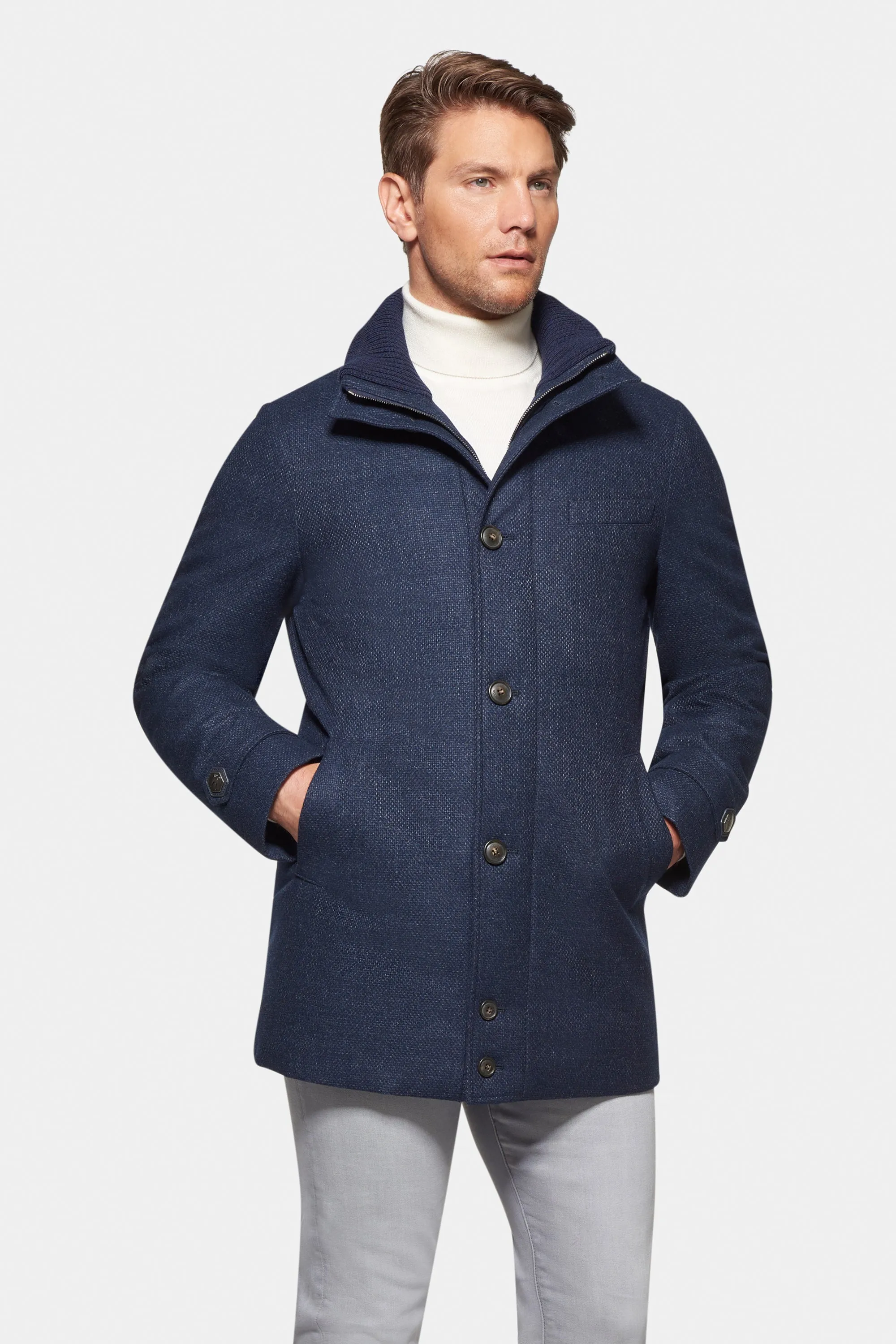 City Active Parka, Textured Blue