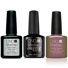 CND - Shellac Xpress5 Combo - Base, Top & Hypnotic Dreams (0.25 oz)