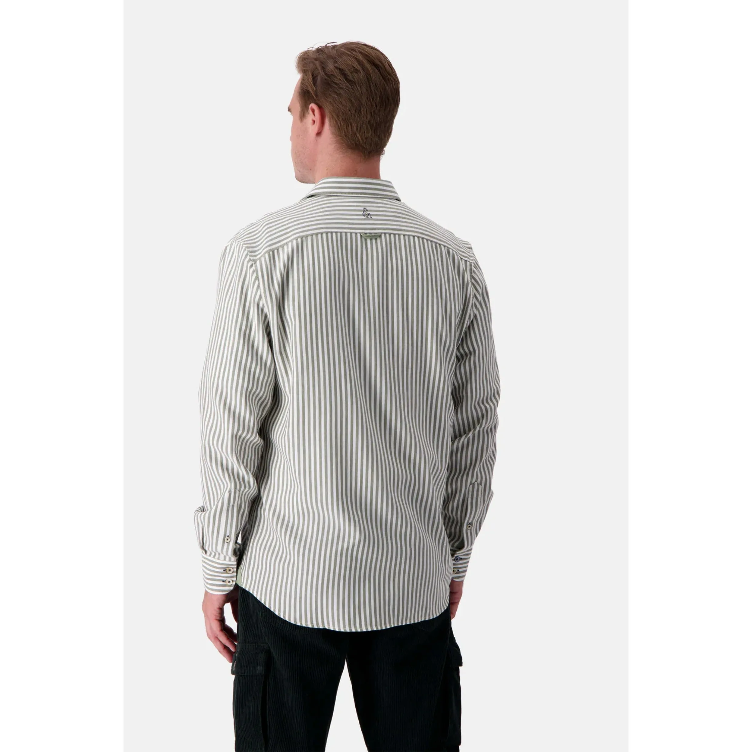 Colours And Sons Brushed Twill Striped Shirt Clover Stripes 9024-215