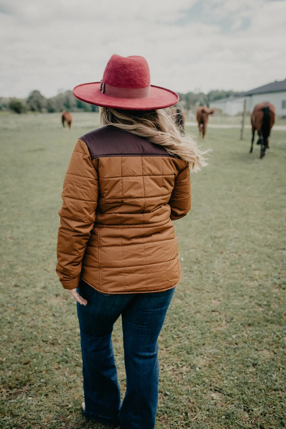 'Crius' Women's Chestnut Ariat 2 Tone Jacket (XS-XXL)