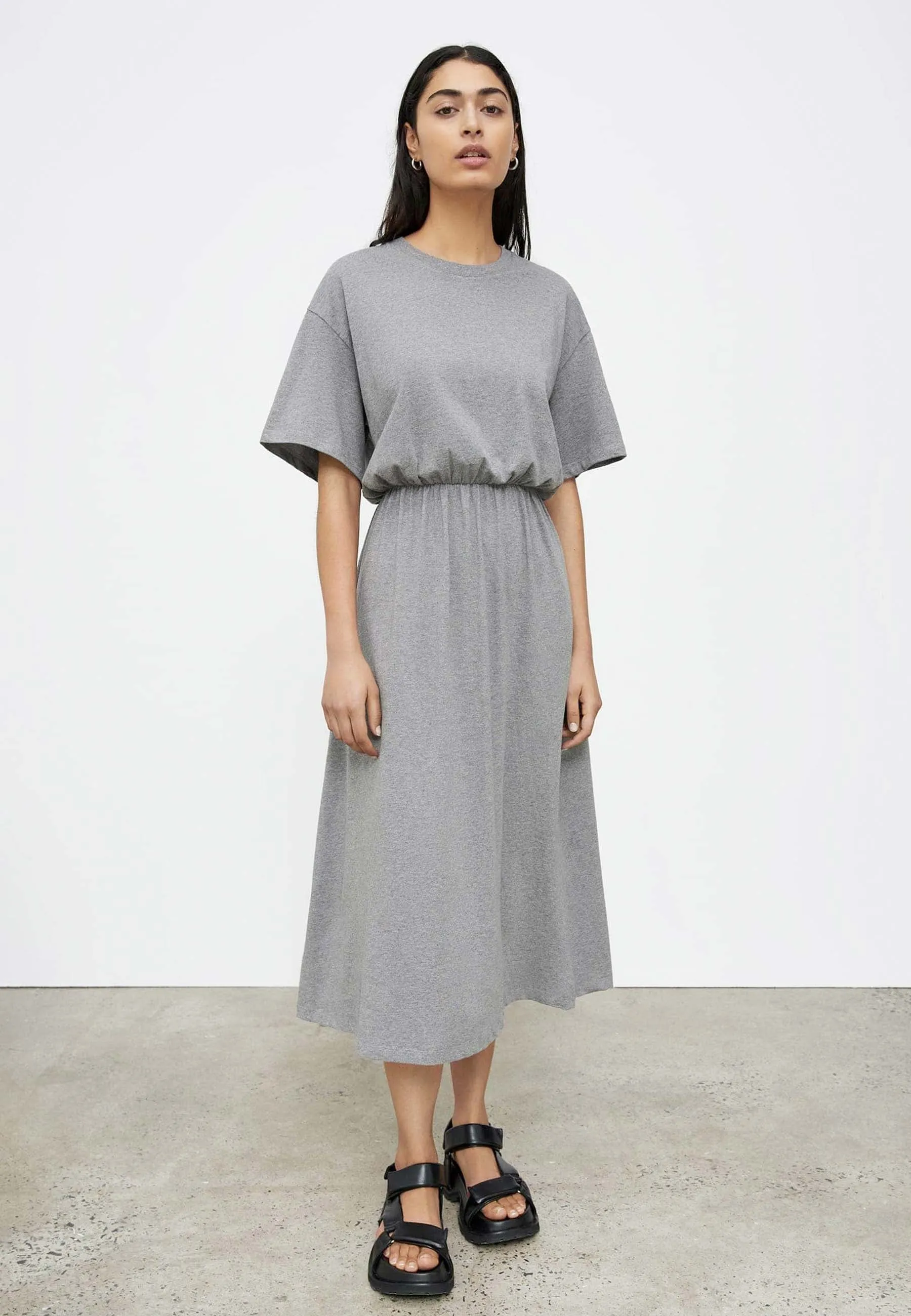 Dancer T-Shirt Dress - Concrete